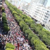 Manifestation sur l'avenue bourguiba à Tunis ©Amine Ghrabi