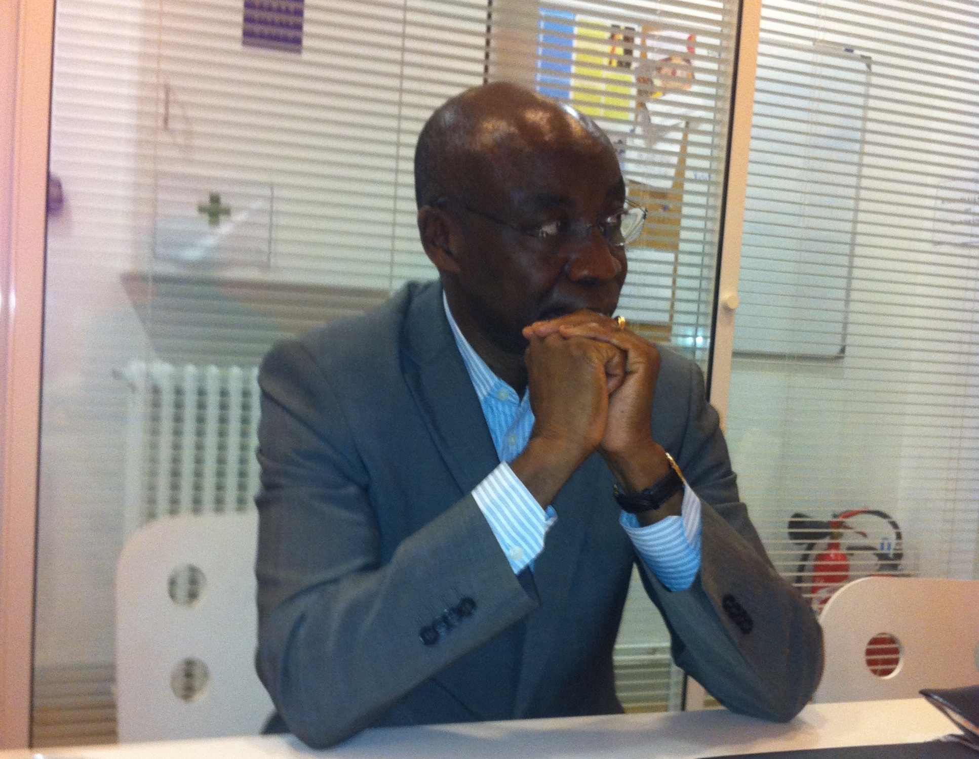 Monsieur Aristide Sokambi lors de son interview