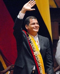 Rafael Correa, président de l'Equateur