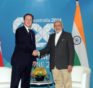 David Cameron et Narendra Modi - crédit : Wikimedia Comons