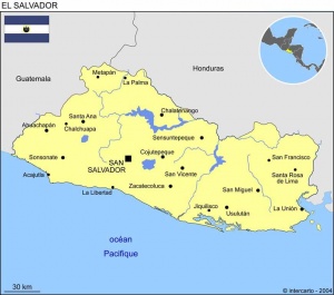 Carte du Salvador