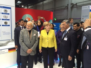 Angela Merkel et Narendra Modi - crédit : Gautam Karve Information / 
