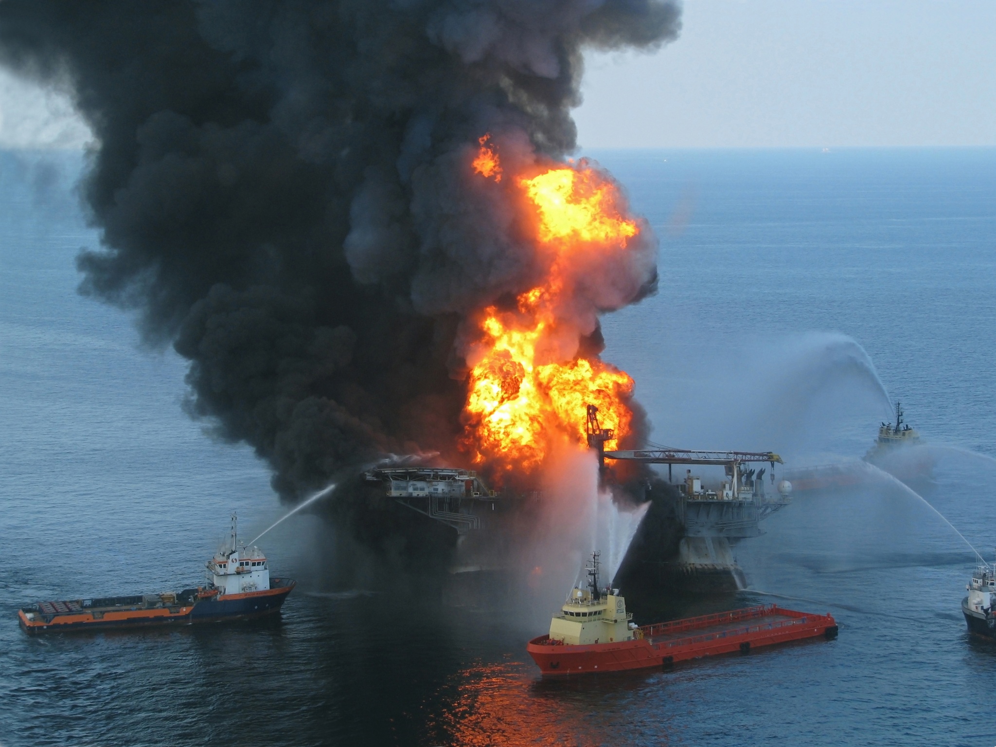 Catastrophe pétrolière BP en 2010. Crédit: WCommons