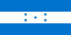 Drapeau du Honduras. Domaine public  