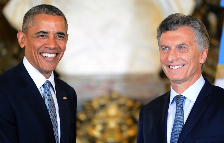 Mauricio Macri en compagnie de Barack Obama, le 23 mars 2016. Crédit photo: Casa Rosada / Wikimedia Commons