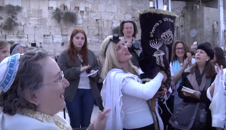 rières de femmes au mur des Lamentations