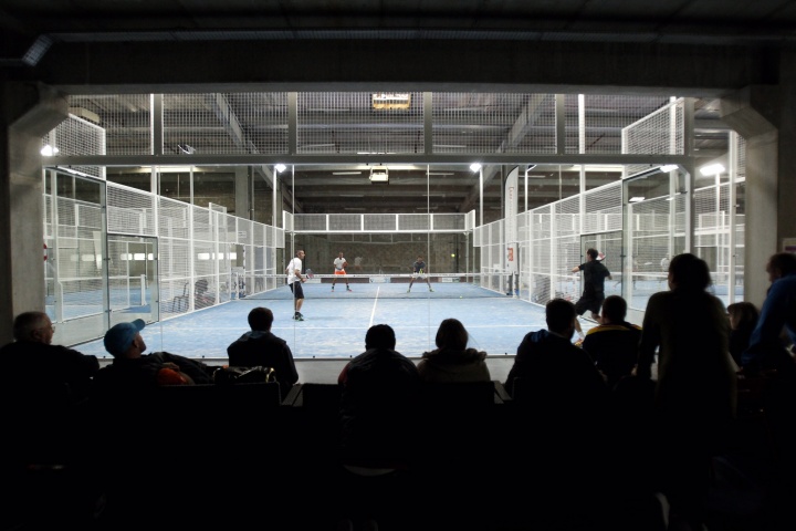 18/10/2015 - Dardilly - Championnats de France de Padel 2015 - Vue générale du Padel Central Lyon. Photo Cédric Lecoq / FFT