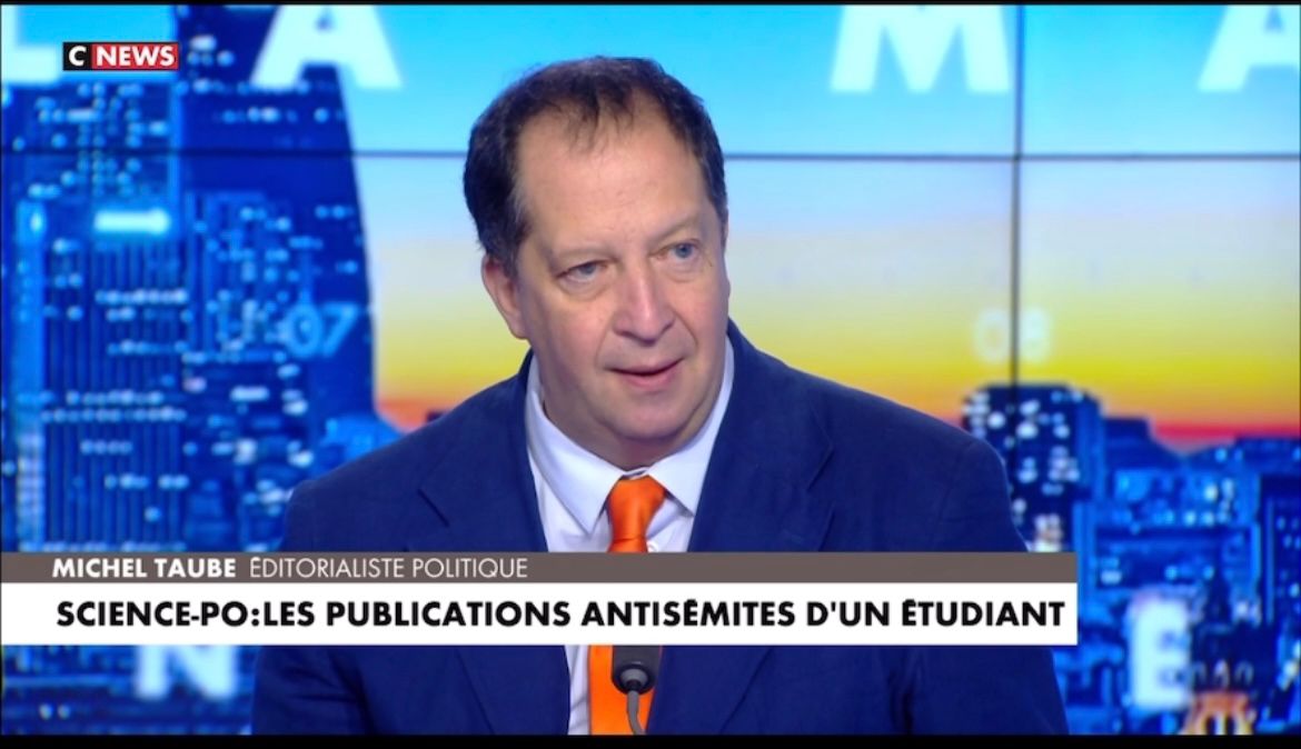 Les Sciences Po de France à Lille, Strasbourg, Grenoble, Paris : l’antisémitisme a la la cote et le le ministre de l’enseignement supérieur ne bouge pas ! Michel Taube sur Cnews