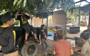 La Réunion, Le Tampon - clap de fin pour le QG des Zazalés, symbole des gilets jaunes