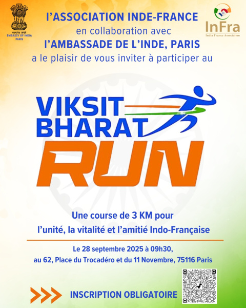 La Viksit Bharat Run : une course pas comme les autres… pour saluer l’amitié entre l’Inde et la France.