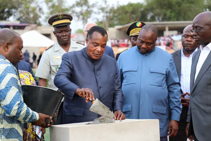 Congo-Brazzaville : première pierre posée par Denis Sassou-Nguesso du mémorial de la baie de Loango