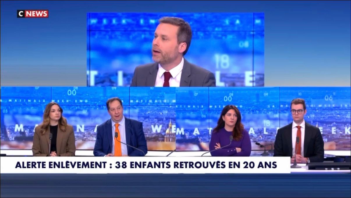 Alerte enlèvement, une alliance féconde entre justice et médias. Michel Taube sur CNEWS