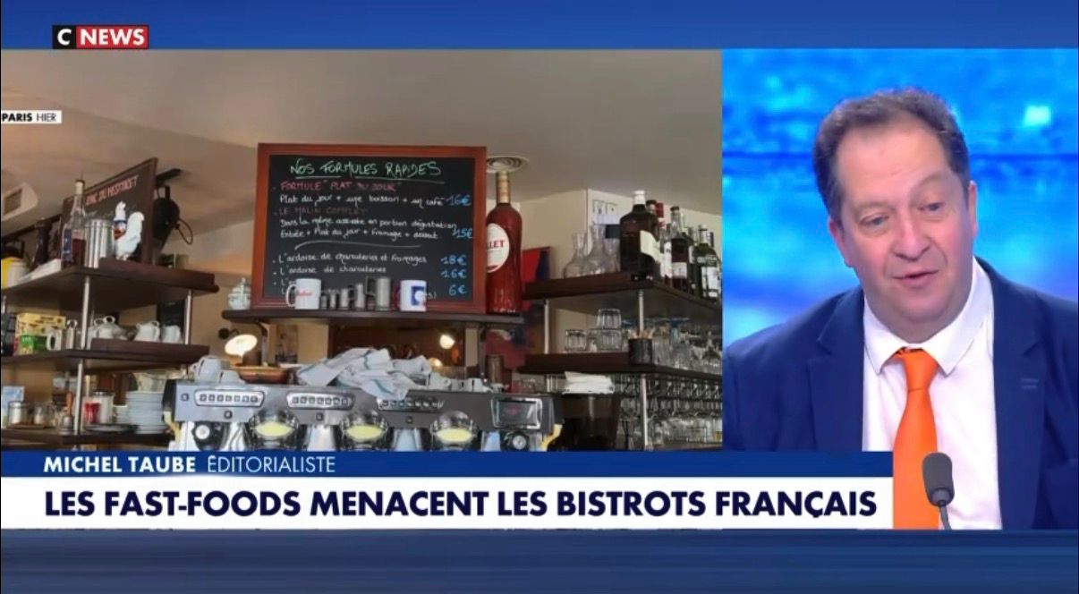 Les BAD-Food ou la bonne bouffe française, il faut choisir ! Michel Taube sur Cnews