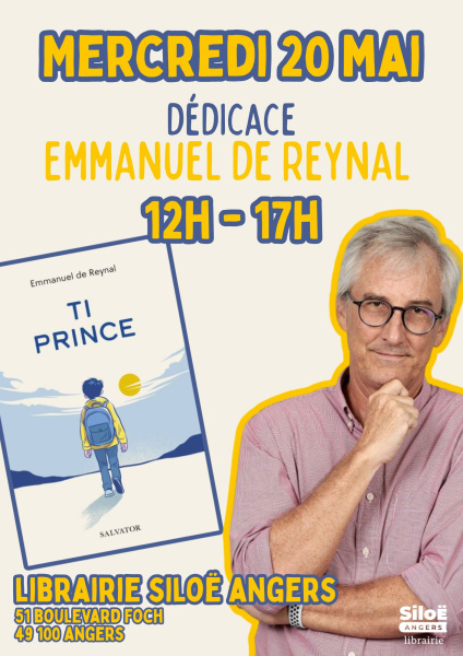 "Ti-Prince" et son auteur Emmanuel de Reynal à Angers le 20 mai
