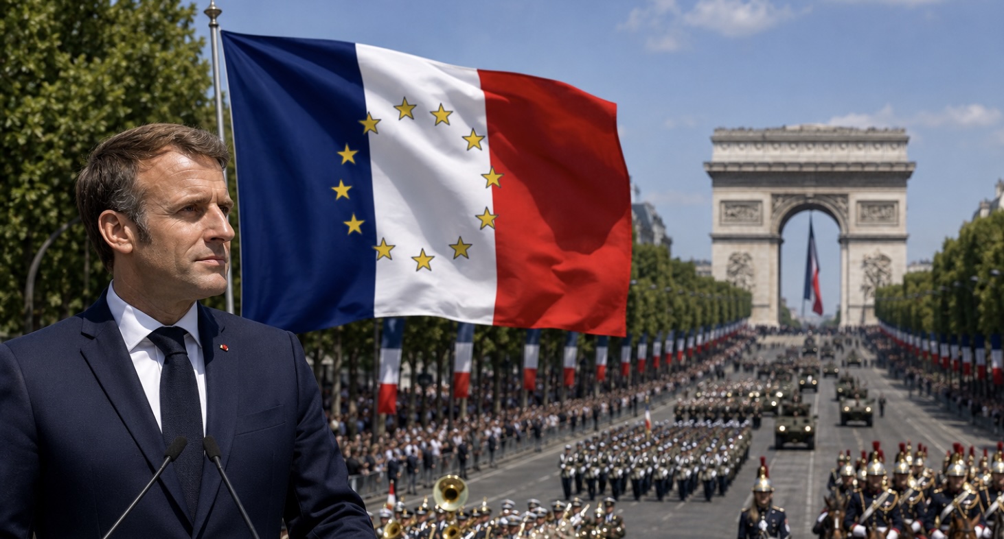 14 Juillet by(e) Macron : vive la France ou Vive l’Europe ? L’Opi’News estival de Michel Taube