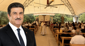 À Nice, Sarkis Sarkis offre une statue de Saint Charbel à la France