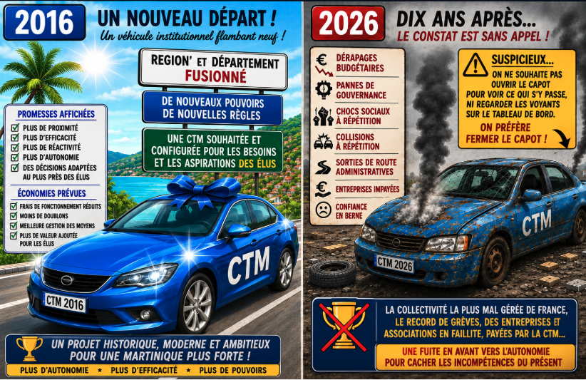 Serge Letchimy vous parle de Martinique 2050 ? Nous, on vous parle de 2026 !
