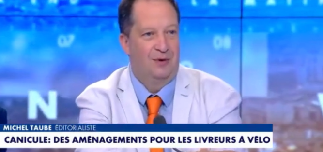 canicule france livreurs Michel Taube CNEWS